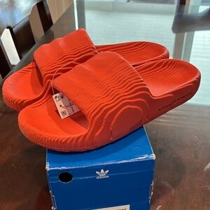 Adidas Adilette 22 Bold Orange/Red Slides size 13